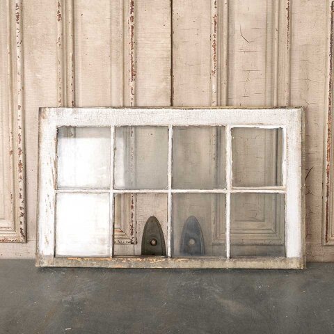 #55025 32x19 Antique Divided 8 Lite Wood Window image 5