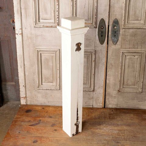 #55028 41" Antique Wood Staircase Newel Post image 4