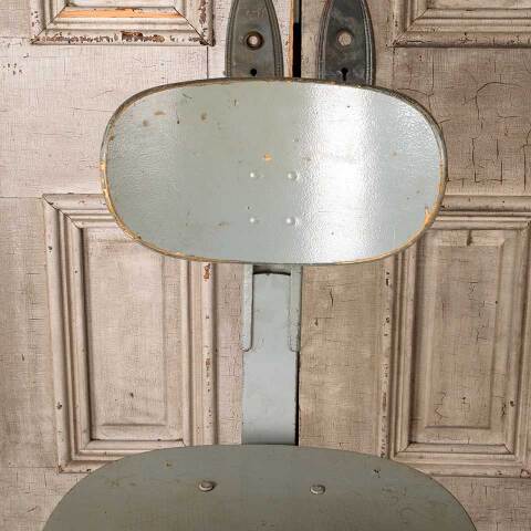 #55038 Vintage Industrial Wood & Metal Shop Chair image 5