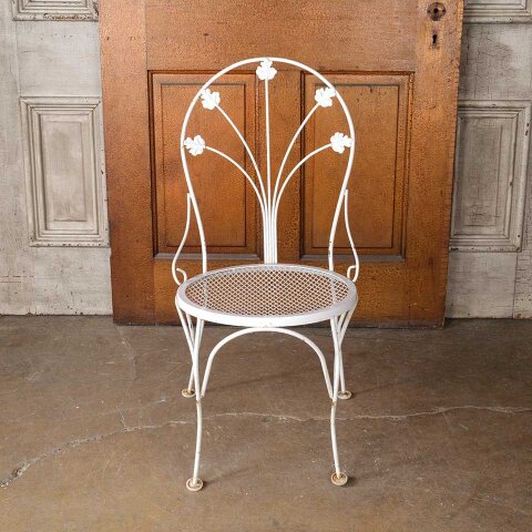 #55044 Vintage Metal Wire Garden Chair image 2