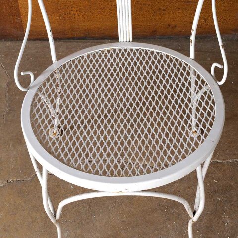 #55044 Vintage Metal Wire Garden Chair image 4