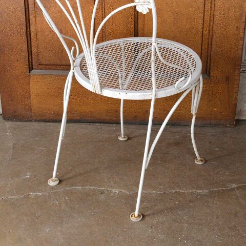 #55045 Vintage Metal Wire Garden Chair image 6