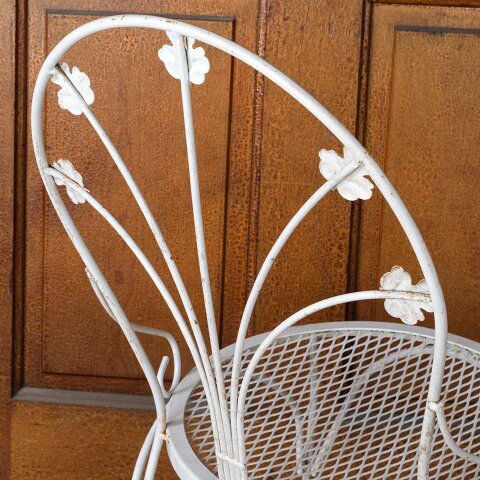 #55045 Vintage Metal Wire Garden Chair image 7