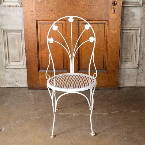 #55045 Vintage Metal Wire Garden Chair image 2