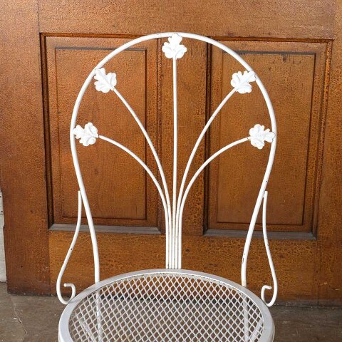 #55045 Vintage Metal Wire Garden Chair image 3