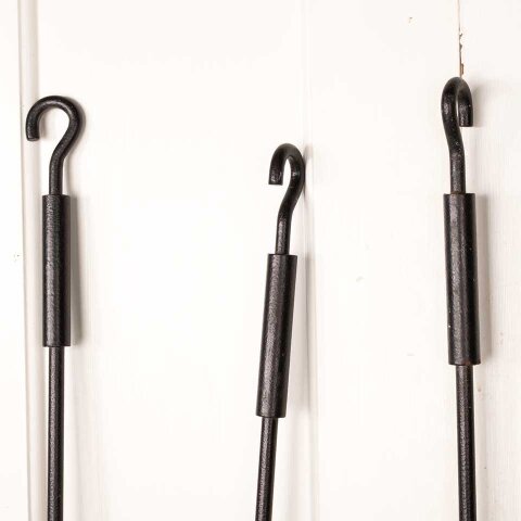 #55048 Modern 4 Piece Iron Fireplace Tool Set image 3