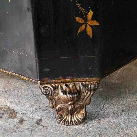 #55052 14x24 Antique Victorian Coal Hod Scuttle Bin image 4