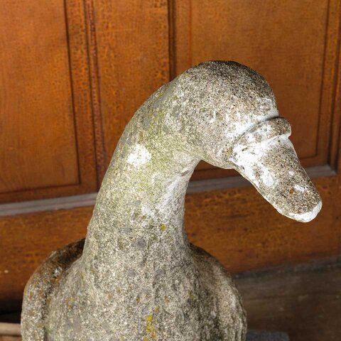 #55104 Vintage Concrete Goose Garden Ornament image 2