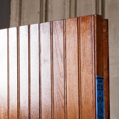 #55105 23x64 Antique Wood Beadboard Door image 6