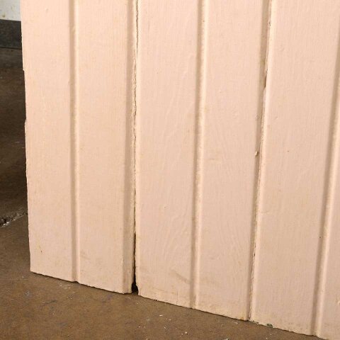#55107 29x81 Antique Painted Wood Beadboard Door image 4