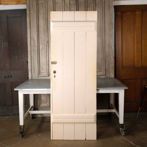 #55107 29x81 Antique Painted Wood Beadboard Door image 5
