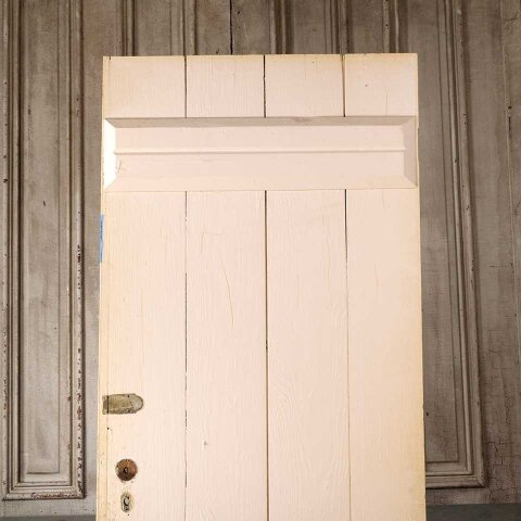 #55107 29x81 Antique Painted Wood Beadboard Door image 6
