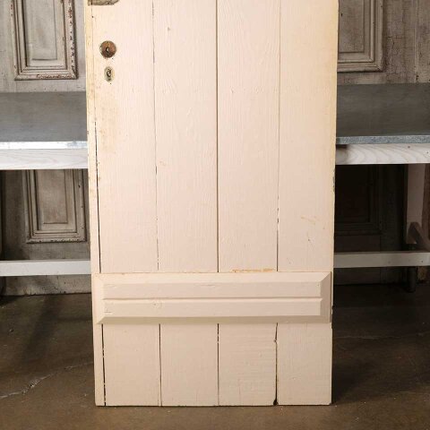 #55107 29x81 Antique Painted Wood Beadboard Door image 7