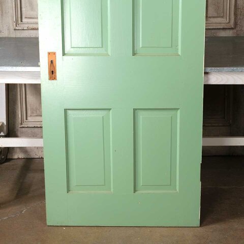 #55109 32x80 Antique 4 Panel Wood Interior Door image 6
