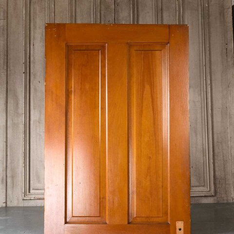 #55110 32x80 Antique 4 Panel Wood Interior Door image 2