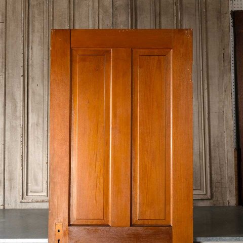 #55111 32x80 Antique 4 Panel Wood Interior Door image 5