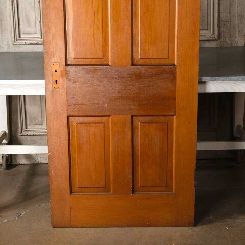 #55111 32x80 Antique 4 Panel Wood Interior Door image 6