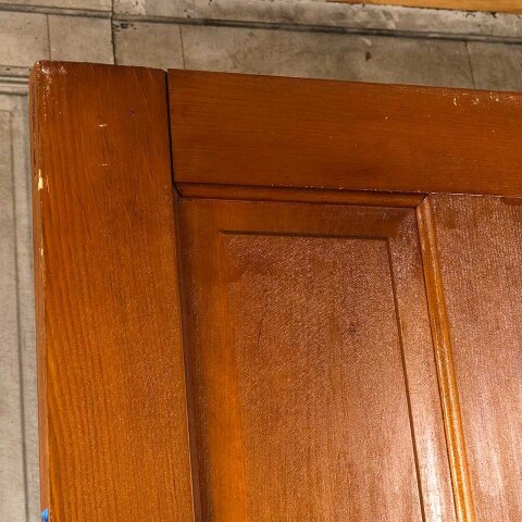 #55111 32x80 Antique 4 Panel Wood Interior Door image 7