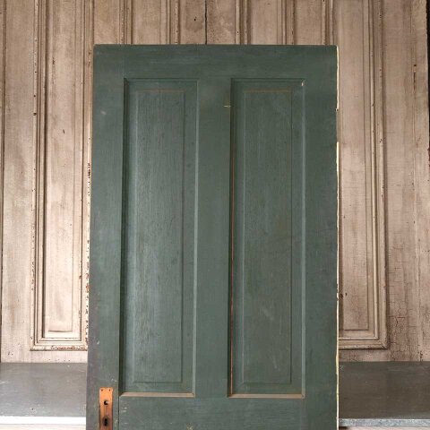 #55112 30x78 Antique 4 Panel Wood Interior Door image 2
