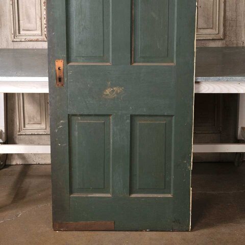 #55112 30x78 Antique 4 Panel Wood Interior Door image 3