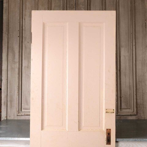 #55112 30x78 Antique 4 Panel Wood Interior Door image 6