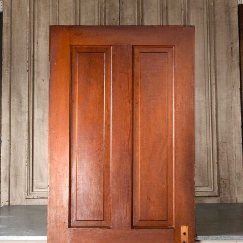 #55113 32x79 Antique 4 Panel Wood Interior Door image 2