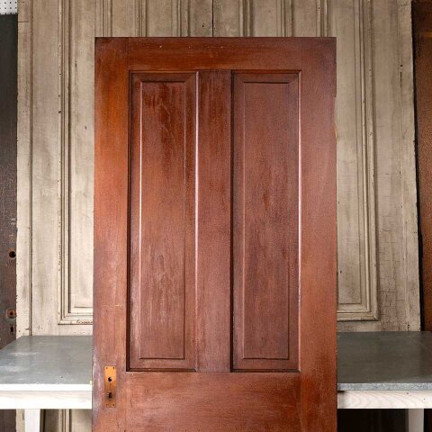 #55113 32x79 Antique 4 Panel Wood Interior Door image 5