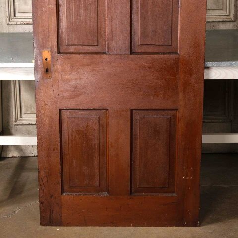 #55113 32x79 Antique 4 Panel Wood Interior Door image 6