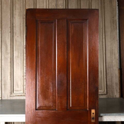 #55114 32x79 Antique 4 Panel Wood Interior Door image 6