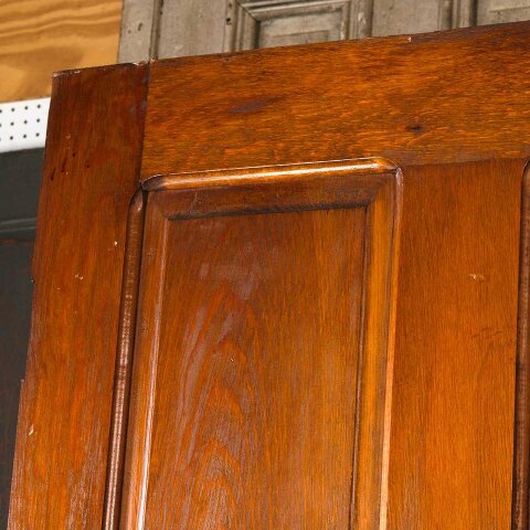 #55115 32x80 Antique 4 Panel Wood Interior Door image 4