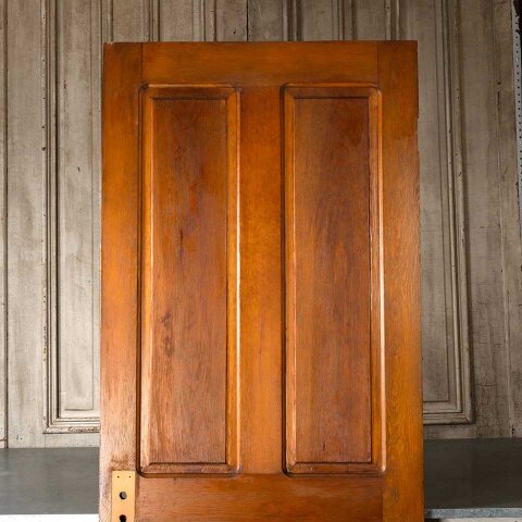 #55115 32x80 Antique 4 Panel Wood Interior Door image 6