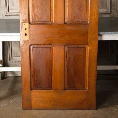 #55115 32x80 Antique 4 Panel Wood Interior Door image 7