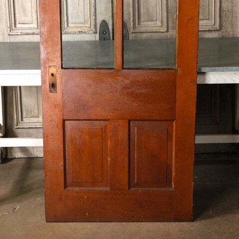 #55117 32x79 Salvaged Antique 4 Lite Entry Door image 3
