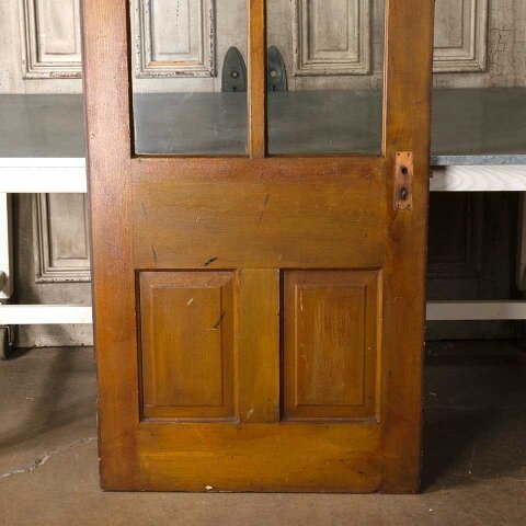 #55117 32x79 Salvaged Antique 4 Lite Entry Door image 7