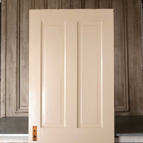 #55119 32x80 Antique 4 Panel Wood Interior Door image 5