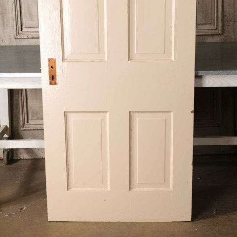#55119 32x80 Antique 4 Panel Wood Interior Door image 6