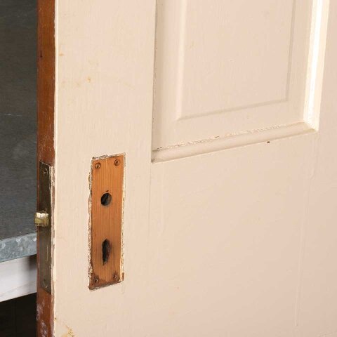 #55119 32x80 Antique 4 Panel Wood Interior Door image 7