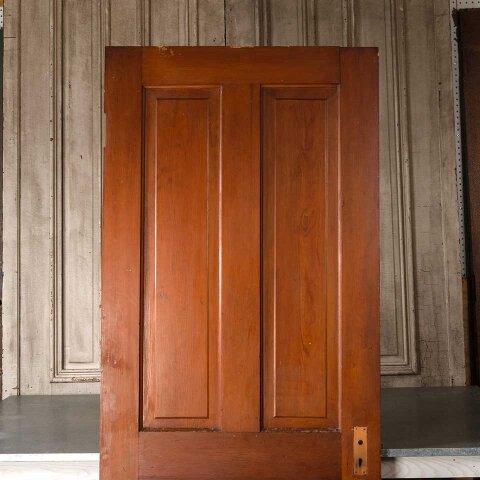 #55119 32x80 Antique 4 Panel Wood Interior Door image 2
