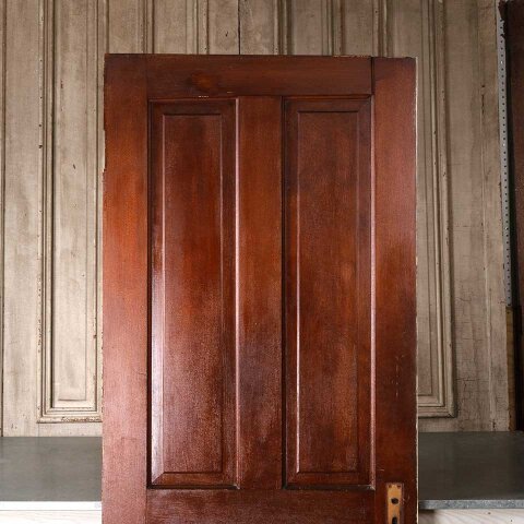 #55122 32x79 Antique 4 Panel Wood Interior Door image 2