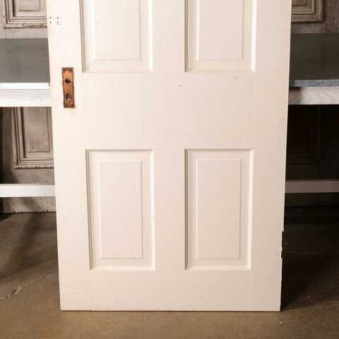 #55122 32x79 Antique 4 Panel Wood Interior Door image 7