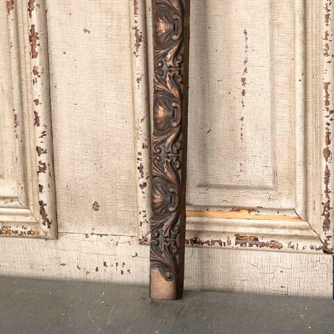 #55141 25x31 Antique Cast Iron Fireplace Surround image 3