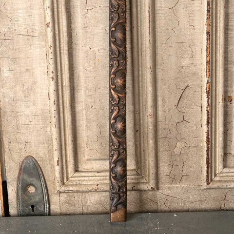 #55141 25x31 Antique Cast Iron Fireplace Surround image 5