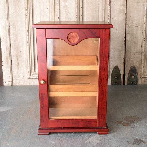 #55149 Wood Cigar Humidor Counter Display Cabinet image 2