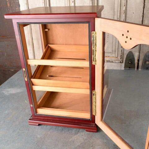 #55149 Wood Cigar Humidor Counter Display Cabinet image 3