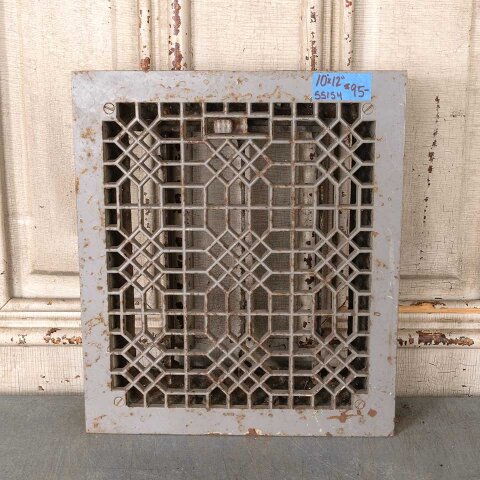 #55154 10x12 Antique Heat Grate Floor Vent Cover image 2