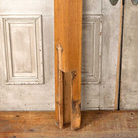 #55159 53" Antique Oak Wood Staircase Newel Post image 5