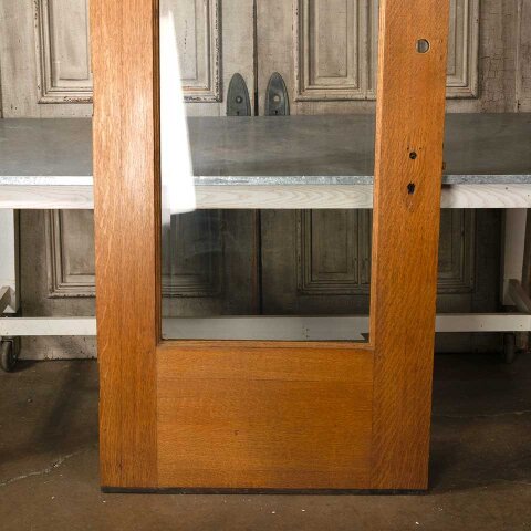 #55168 34x79 Antique Oak Full View Entry Door image 8