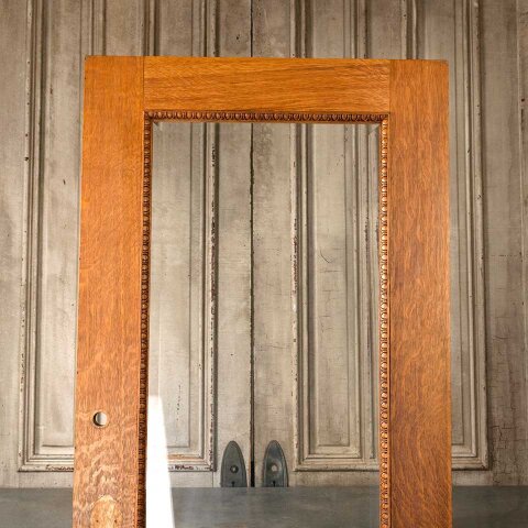 #55168 34x79 Antique Oak Full View Entry Door image 2