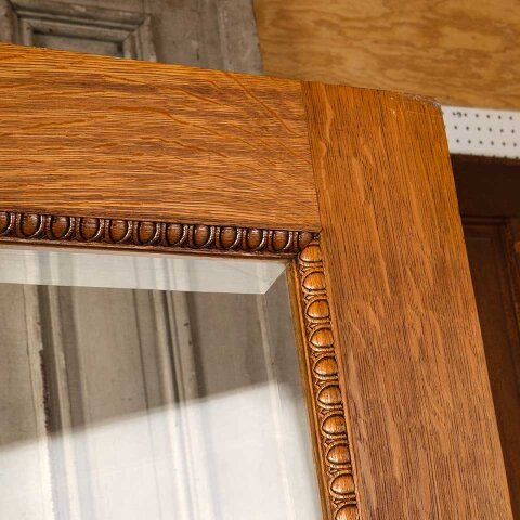 #55168 34x79 Antique Oak Full View Entry Door image 5