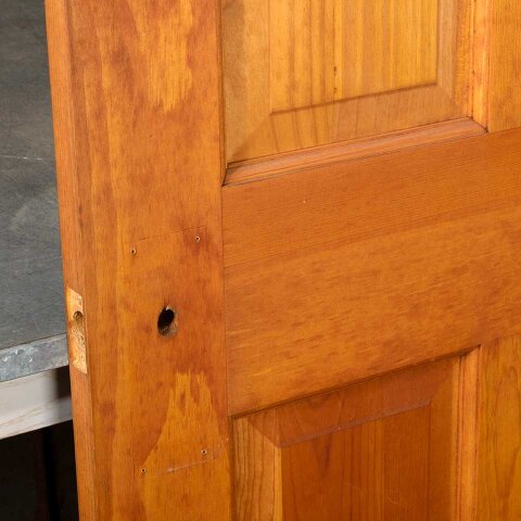 #55169 30x77 Salvaged 4 Panel Wood Interior Door image 7
